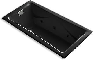 Kohler K-865-JHD-7 Tea-for-Two Bathtub, Black Black