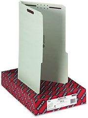 SMEAD 19920 Two Inch Expansion Fastener Folder 2/5 Right Tab Legal Gray Green 25/Box (SMD19920)