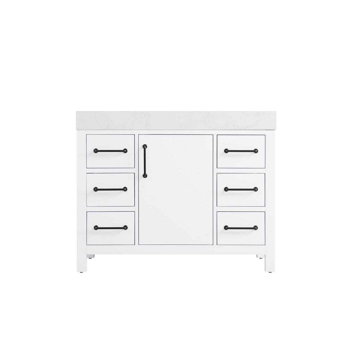 Elegant Kitchen and Bath 42" Single Bathroom Vanity in White by Elegant Lighting – unspecified, Wood, White, Model VF60642WH