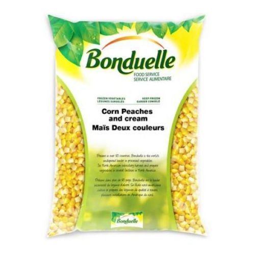 Whole Corn Peaches and Cream by Bonduelle – Pack of 4