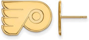 10k Yellow Gold NHL Philadelphia Flyers Small Post Earrings
