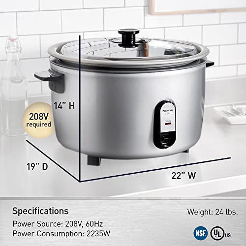 Panasonic 40 Cup / 208V / Cooker Commercial Rice Cookers