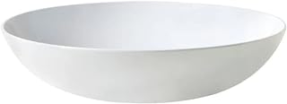 G.E.T. Enterprises White 11.4 qt. Round Bowl, Break Resistant Dishwasher Safe Melamine Plastic, Siciliano Collection ML-239-W (Pack of 1)