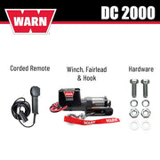WARN Model 92000 / Size: 35 feet of 3/16" (10.7m of 4.7mm) / Black Winches