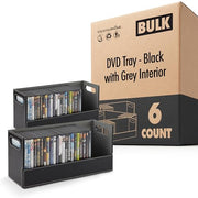 Stock Your Home Black 6 Pack / 3 / 3 Count DVD Racks