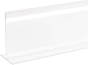 Shelf Divider Case Divider T Shape Clear Acrylic - 36" L x 3" H