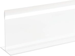 Shelf Divider Case Divider T Shape Clear Acrylic - 36" L x 3" H