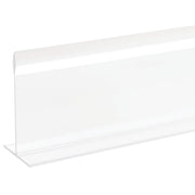 Shelf Divider Case Divider T Shape Clear Acrylic - 36" L x 3" H by HUBERT – Acrylic, Model D-C-3-36