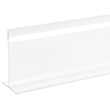 Shelf Divider Case Divider T Shape Clear Acrylic - 36" L x 3" H by HUBERT – Acrylic, Model D-C-3-36