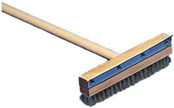 American METALCRAFT, Inc. American Metalcraft 1698 Pizza Oven Brush with Brass Bristles and Steel Scraper, Brown, 60-Inch Handle