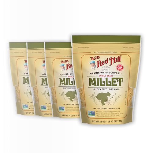Bob's Red Mill 28 Ounce (Pack of 4) / Resealable / Natural Dried Grains & Rice