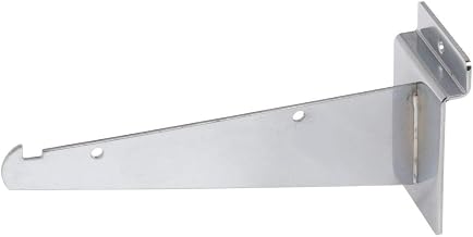 Slatwall Shelf Bracket, 6" Chrome