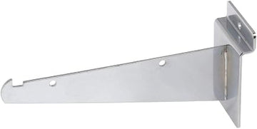 Slatwall Shelf Bracket, 6" Chrome