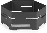 Rosseto SM133 14-Inch Steel Hexagon Buffet Riser, Small, Black Matte