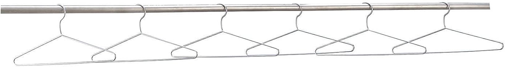 Global Industrial Coat Hangers Chrome Plated, 6/Pk