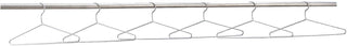 Global Industrial Coat Hangers Chrome Plated, 6/Pk