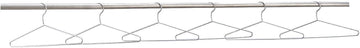 Global Industrial Coat Hangers Chrome Plated, 6/Pk