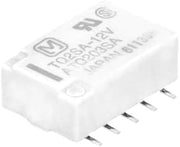 Panasonic TQ2SA-12V Relay; E-Mech; Latching; Dpdt-No/Nc; Cur-Rtg 2A; Ctrl-V 12Dc; Vol-Rtg 125/220Ac/Dc