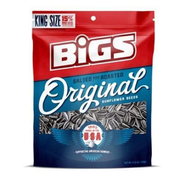 Bigs Original Roasted and Salted Sunflower Seed - 12 per pack -- 4 packs per case. by Thanasi – Large, Pack of 48