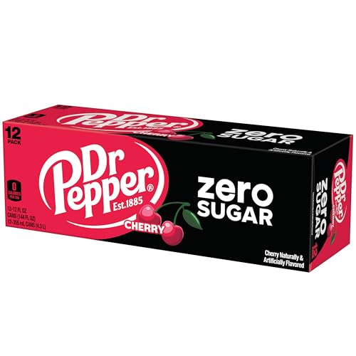 Dr Pepper Zero Sugar Cherry / 12 Fl Oz (Pack of 12) / 1 Soft Drinks