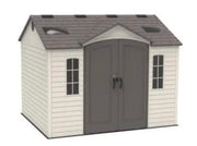 Dual Entry Storage Shed by LIFETIME – Steel-Reinforced Polyethylene, Mixed Colors, Model 60001