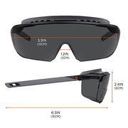 Ergodyne Smoke Lens / One Size / Smoke Lens Matte Black Frame Safety Glasses