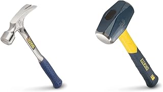 Estwing Framing Hammer (22 oz) and Sure Strike Drilling/Crack Hammer (3 lb) Sledge with Fiberglass Handle