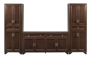 Crosley Furniture Tara 3-Piece Modern Farmhouse Sideboard Buffet Cabinet and Kitchen Storage Pantry Set, Brown - image 5