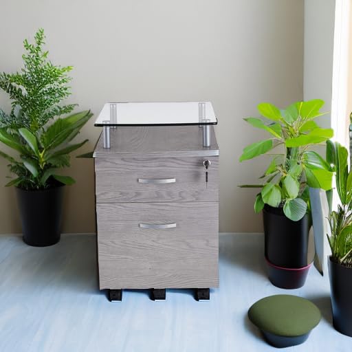 Techni Mobili Grey / Regular / Modern Vertical File Cabinets