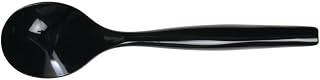 Sabert Black Polystyrene Disposable Serving Spoon -10" L