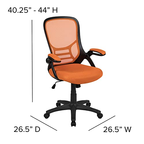 Flash Furniture Orange / Set of 1 / Contemporary Home Office Desk Chairs