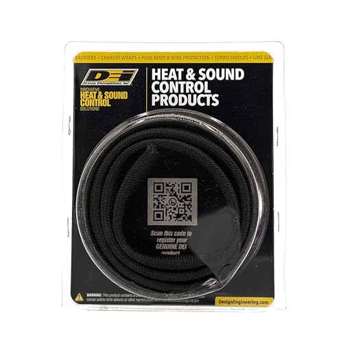 Design Engineering Black Titanium 1" ID x 3' / Black / 1 Cable Sleeves
