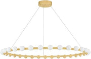 484-60-VB Linus - 83W 33 LED Chandelier-3 Inches Tall and 61 Inches Wide
