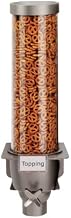 Rosseto EZ523 Single Container Ice Cream Topping Candy Wall Mount Dispenser, 1.3-Gallon