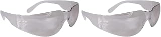 Radians Clear Safety Glasses, Scratch-Resistant, Wraparound, One Size (Pack of 2)