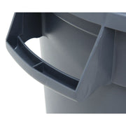 10 gal Grey Plastic Trash Can - 17 2/5"L x 15 2/5"W x 17 3/10"H by HUBERT – 10.0 gallons, Gray, Model GC100103