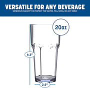 Carlisle FoodService Products 20 Ounces / 24 Pack / Clear Tumblers & Water Glasses