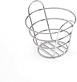 G.E.T. Enterprises 4-22782 6.25" Round Bucket Basket, 4.25" Clipper Mill, Metal
