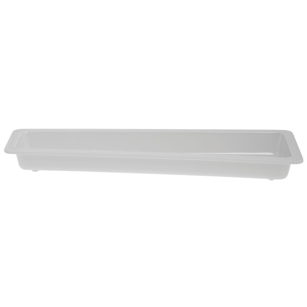 Serving Bowl Display Bowl 1/2 Size Long White Melamine Edgeware - 12 1/4 L x 7 1/4 W x 2" D by HUBERT – Melamine, White, Model H0146-WHITE