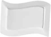 CAC China MIA-51 Miami 15-1/2-Inch by 10-1/2-Inch Bone White Porcelain Rectangular Platter, Box of 12