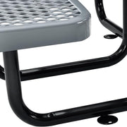 Global Industrial Grey / 81D x 81W x 29.5H in / Industrial Picnic Tables