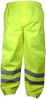 OccuNomix Lightweight Ripstop Rain Pant, Yellow, Small, LUX-RSLTP-YS