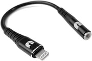 Cummins CMN4707 Lightning Aux Cord Headphone to Mobile 5-Inch Cable Headphone Jack Dongle