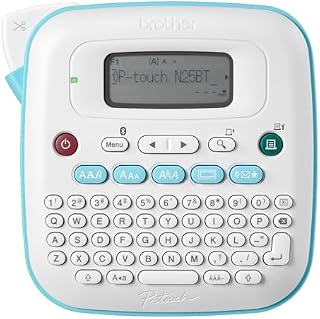 Bundle of Brother P-Touch PT-N25BT Personal Connected Label Maker + Brother Genuine P-Touch Btag BTAG231 Black on White Label Tape