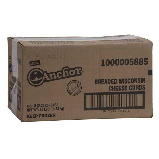 Anchor Breaded Wisconsin Cheese Curds by bobalife – 5 Pound (Pack of 2), Pack of 2