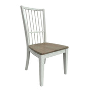 White Spindle Back Dining Chair Two Pack by Starlight Canyon Home – Poplar Solids / Birch Veneers, White, Pack of 2