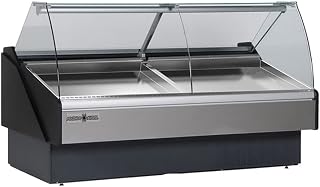 Hydra-Kool KFM-SC-60-S 60' Curved Glass Refrigerated Fresh Seafood Service Display Case, Multiplexible