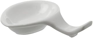 10 Strawberry Street Whittier 4.75" Sauce Dish with Chopstick Holder, Set of 6, White