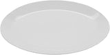 G.E.T. OP-1411-AW American White 14" x 10.75" Oval Coupe Platter, Large (Pack of 12)