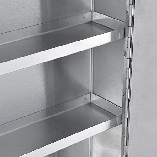 Global Industrial Stainless Steel / 2.63"L x 8"W x 12.13"H / Industrial Key Cabinets